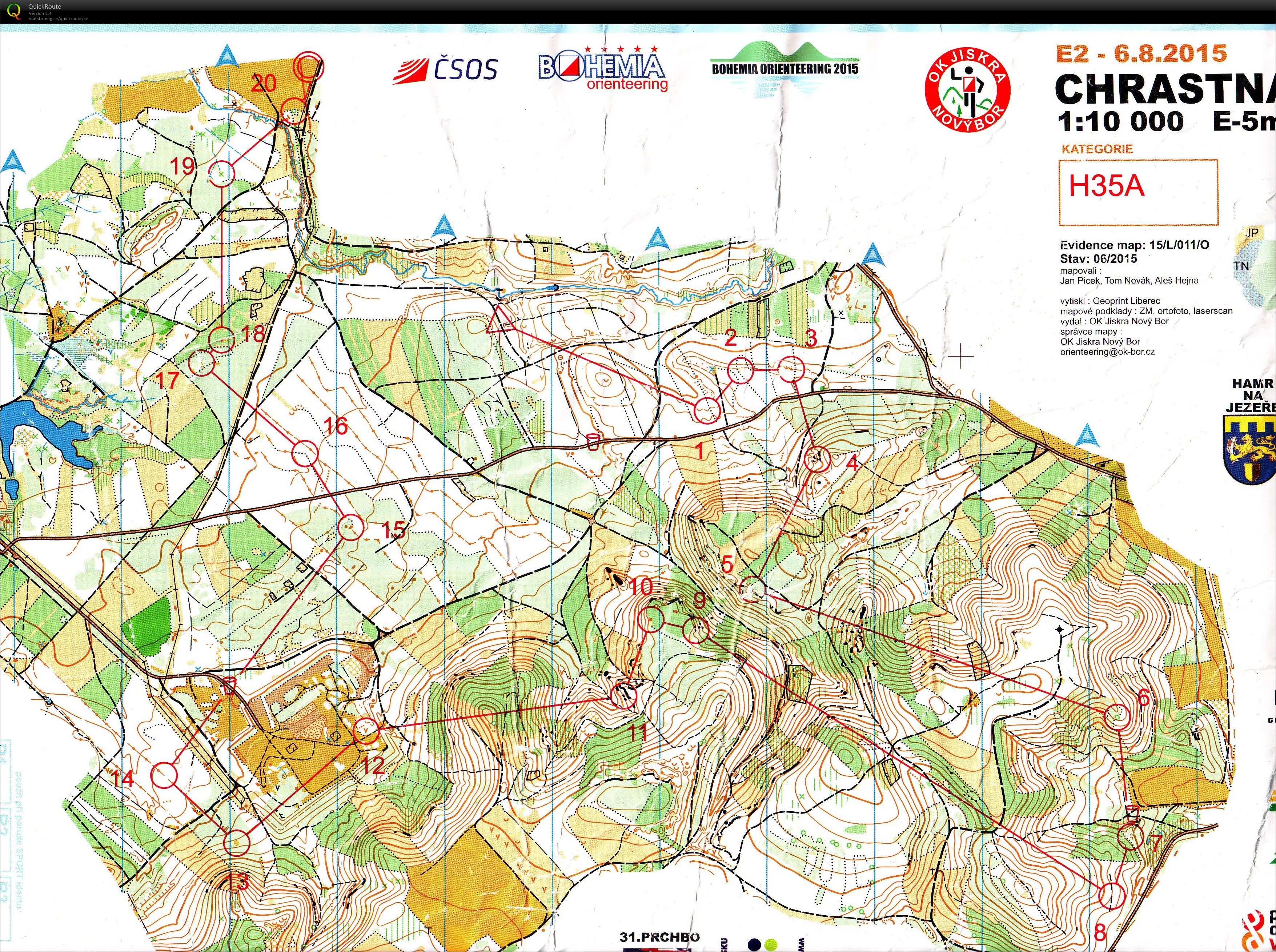 Bohemia Orienteering E2 (2015-08-06)