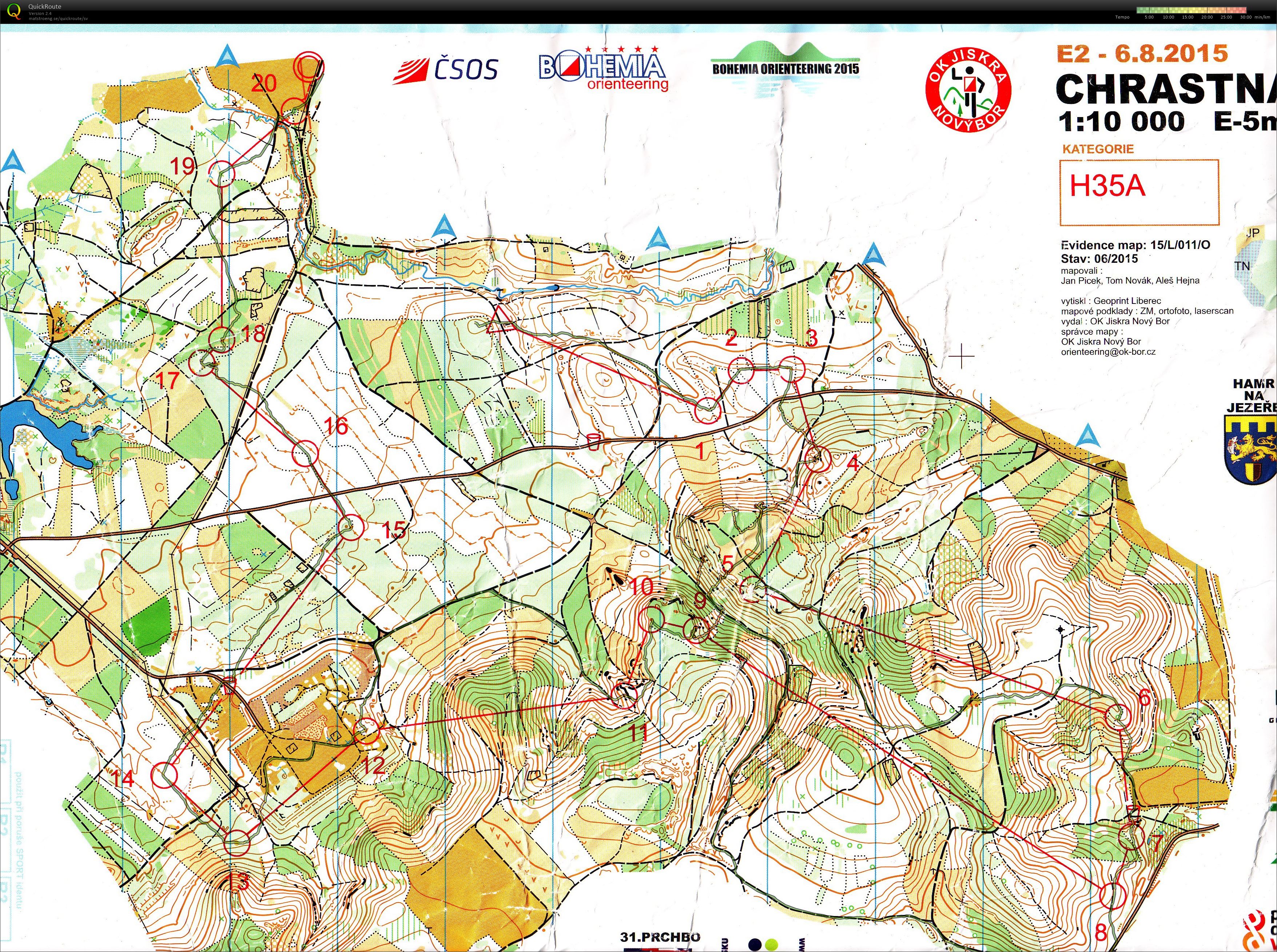 Bohemia Orienteering E2 (2015-08-06)