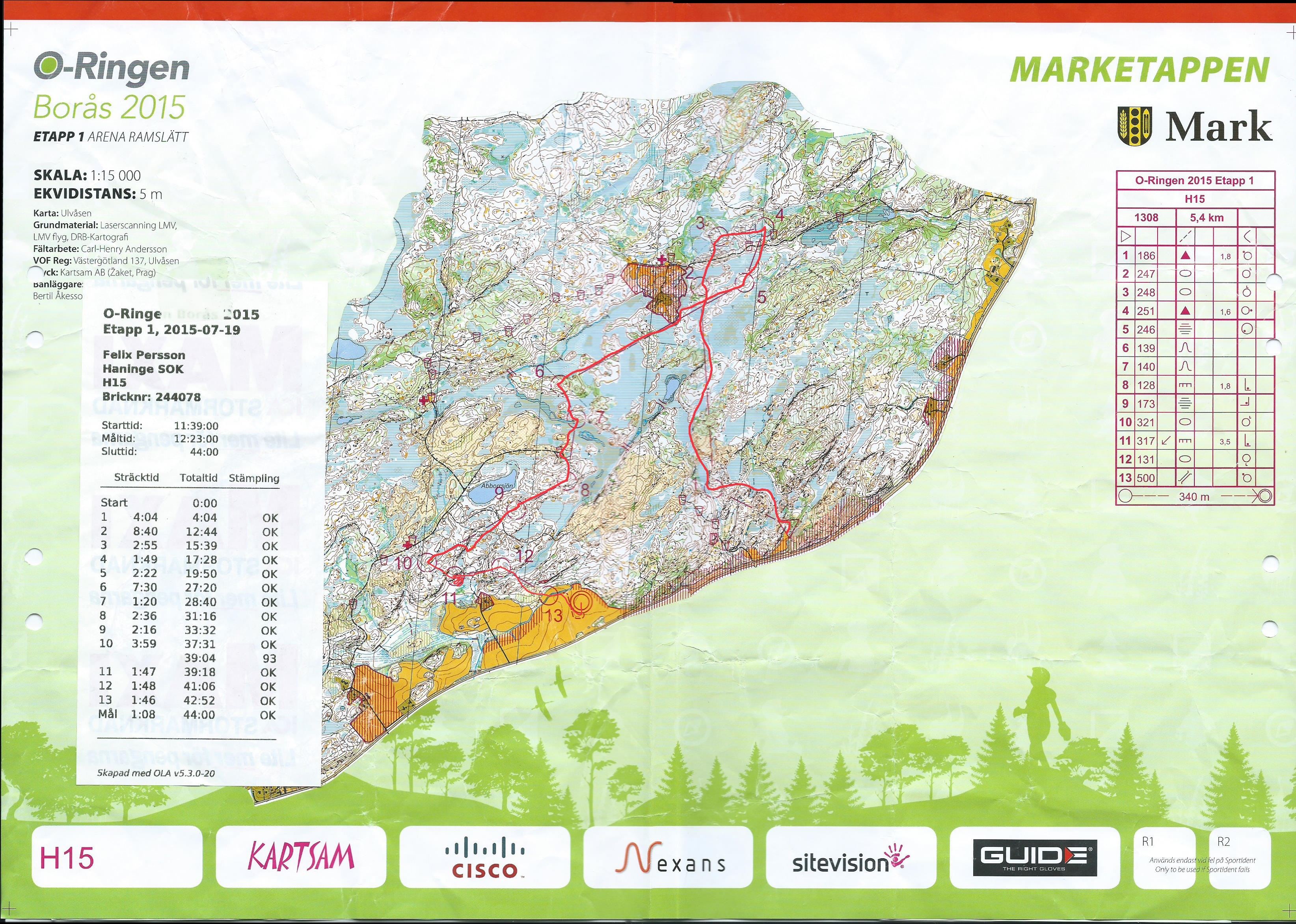 O-Ringen Etapp 1 (2015-07-19)