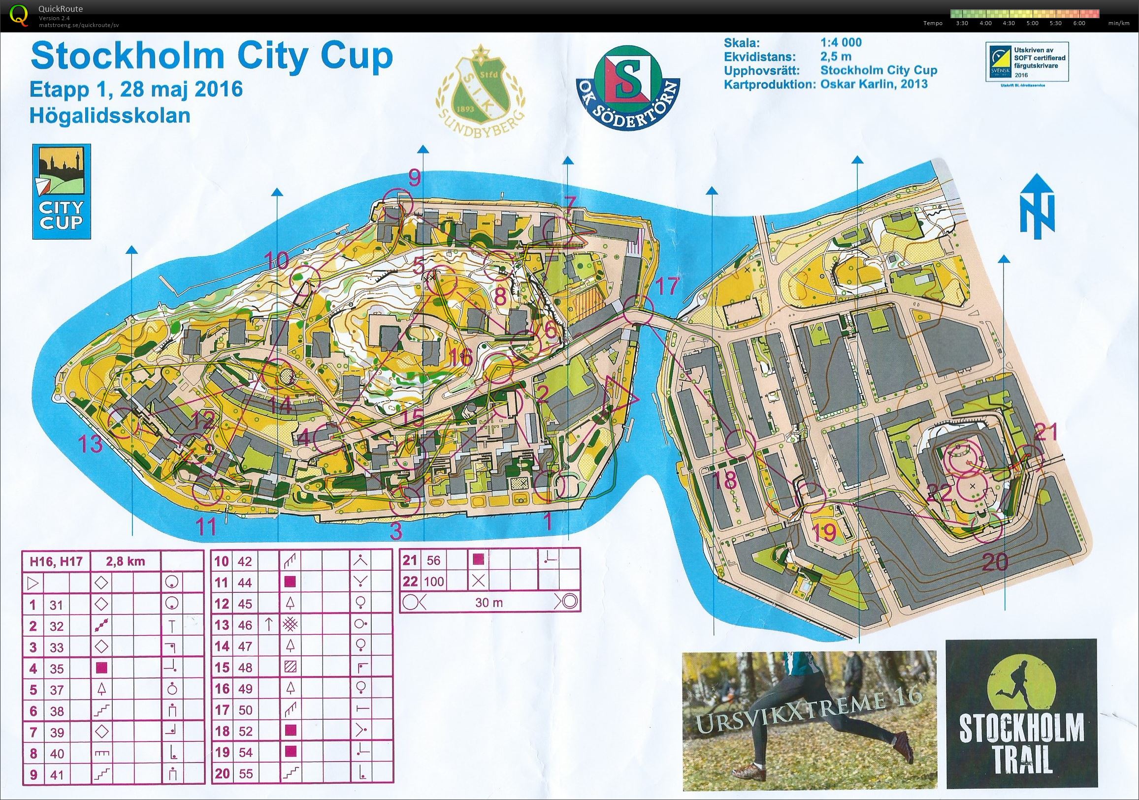 Stockholm City Cup Etapp 1 (2016-05-18)