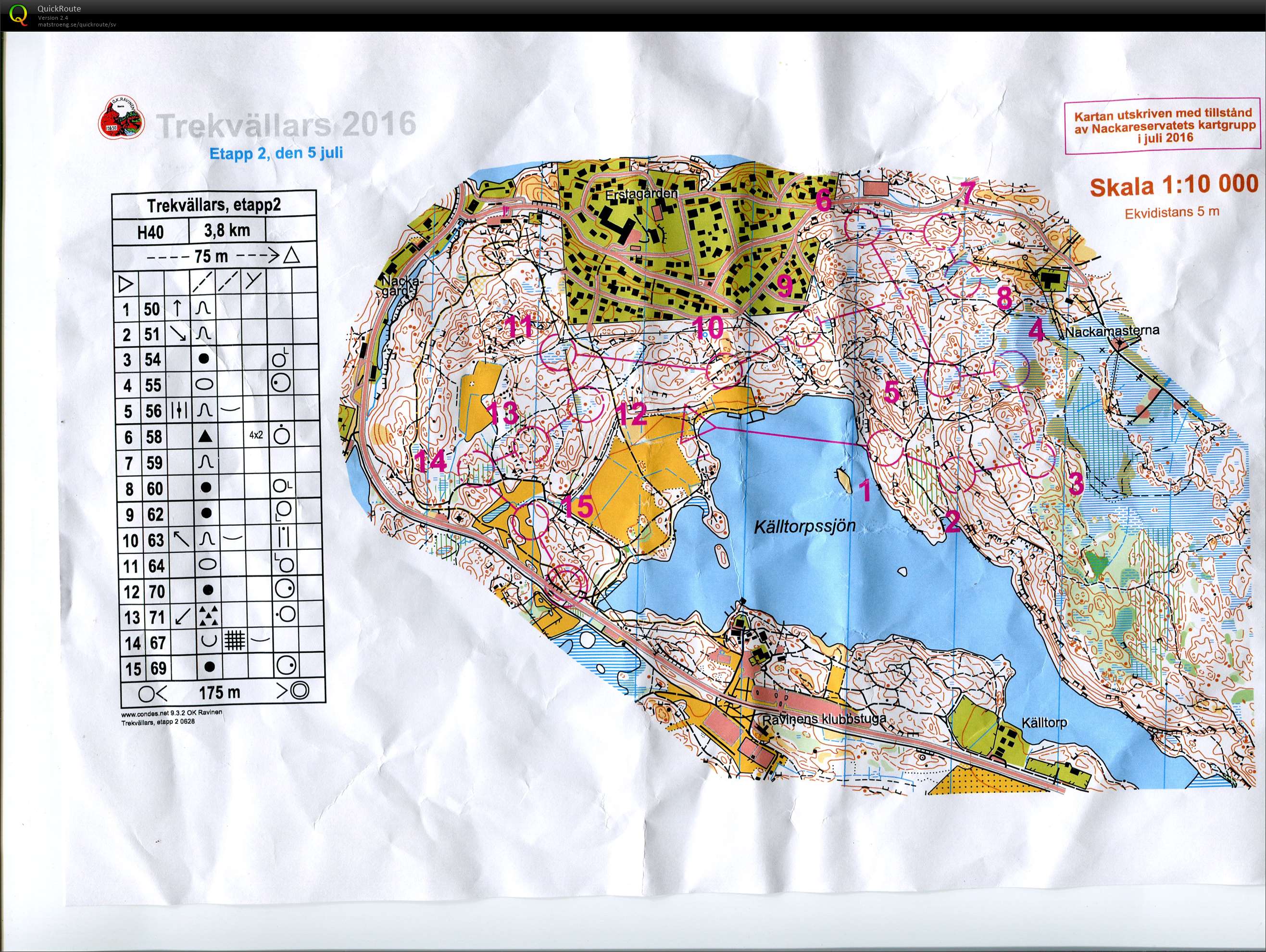 Trekvällars etapp 2 (2016-07-05)