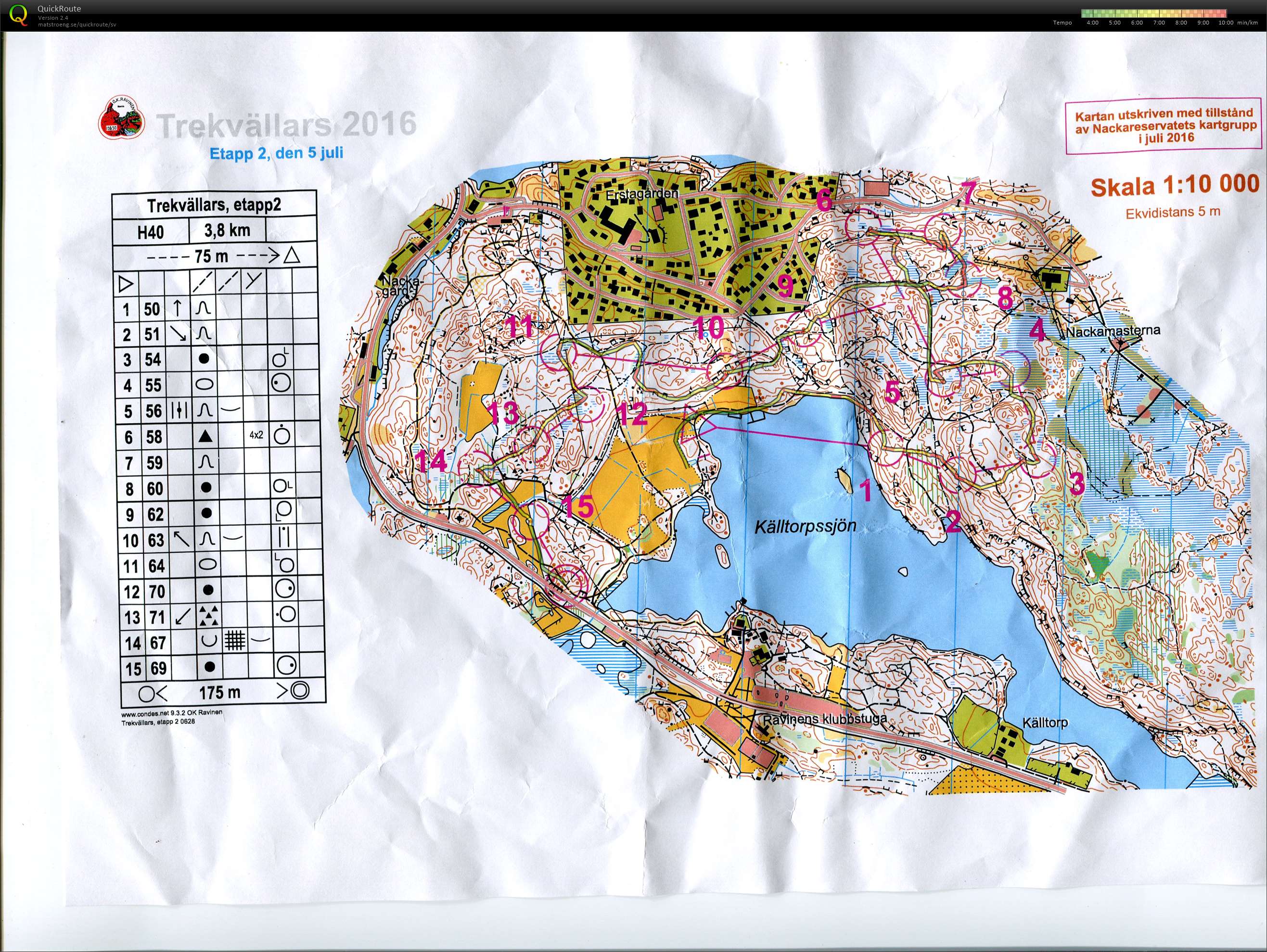 Trekvällars etapp 2 (2016-07-05)