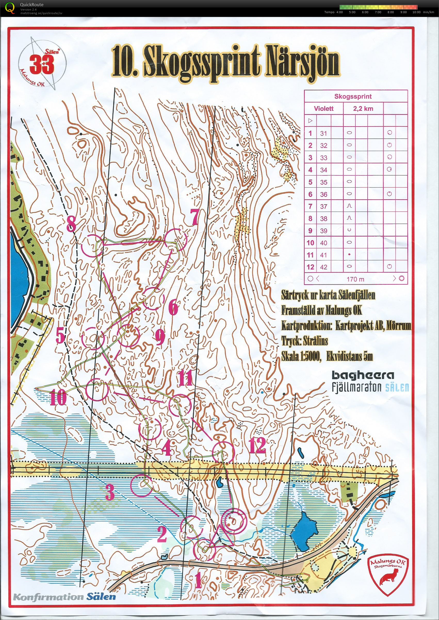 Skogssprint Rikslägret Första varvet (2016-06-29)