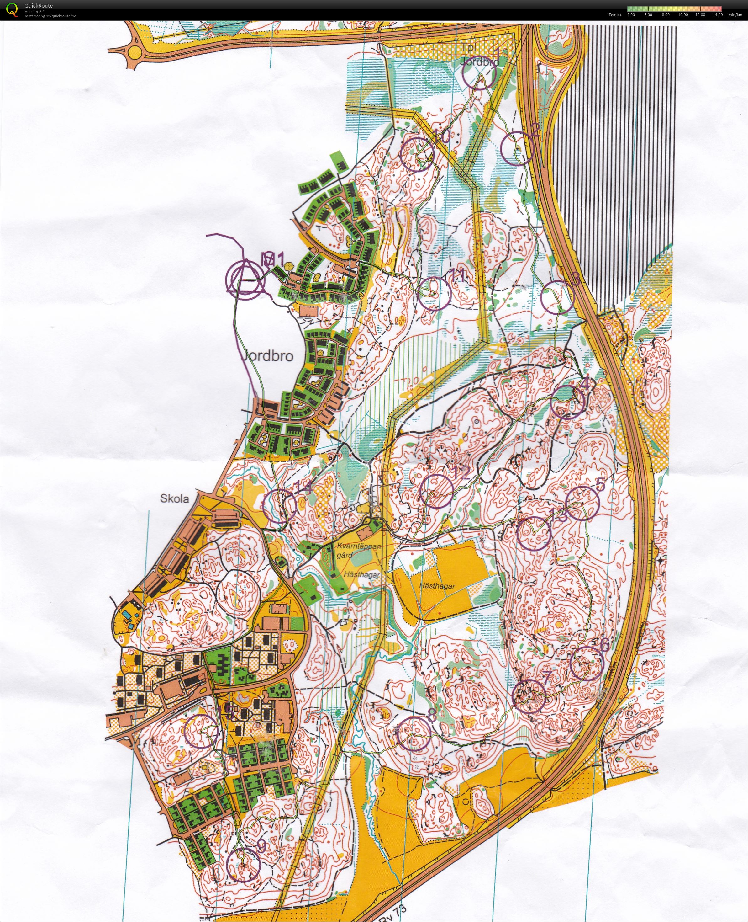 Poängorientering Kvarnbäcksskolan (2017-10-26)