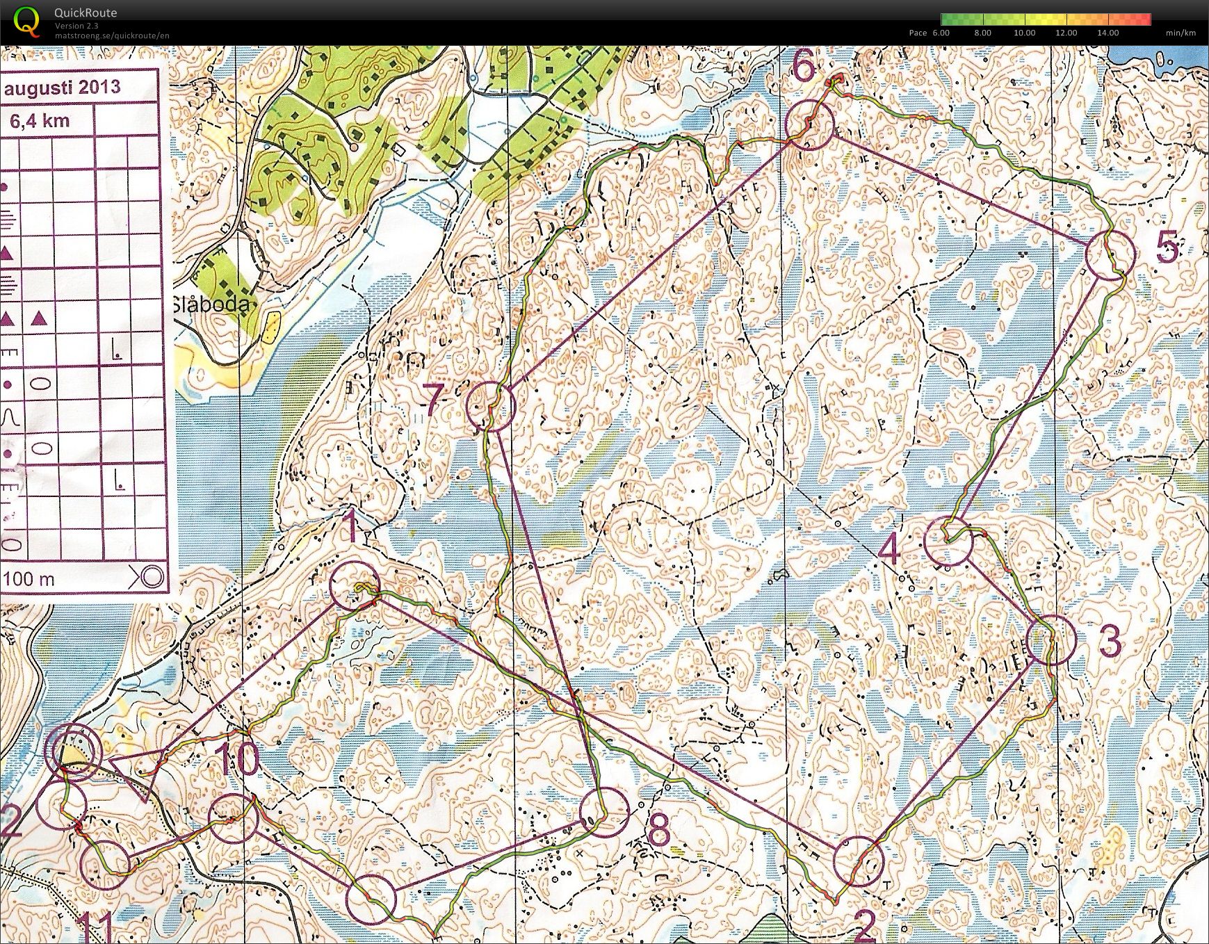 Torsdagsträning (2013-08-22)